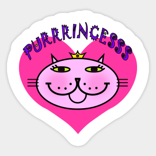 PURRRincess - in the pink Sticker